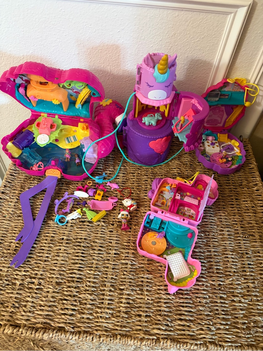 Polly Pocket Sets with Many Little Accessories